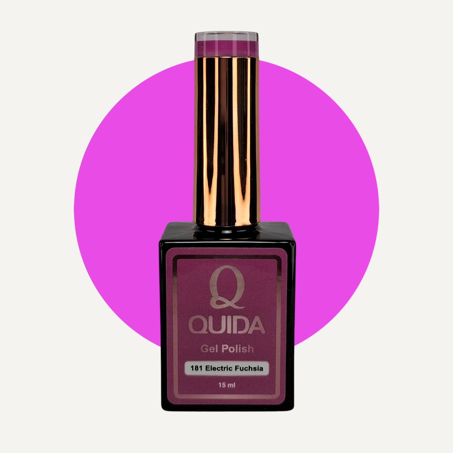 Quida Gel Polish 181 - Electric Fuchsia Paars - 15 ml