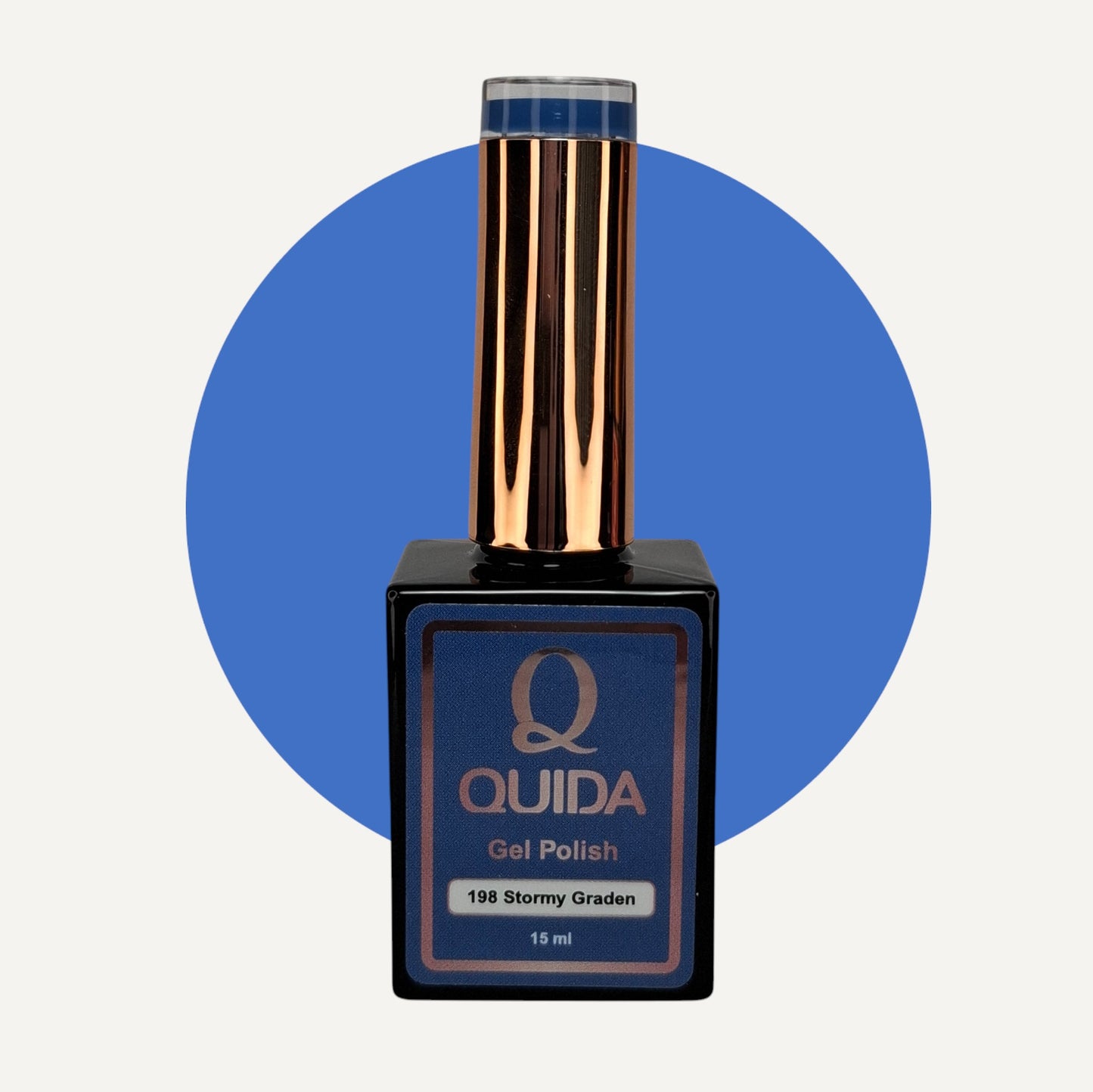 Quida Gel Polish 198 - Stormy Graden Blauw - 15 ml