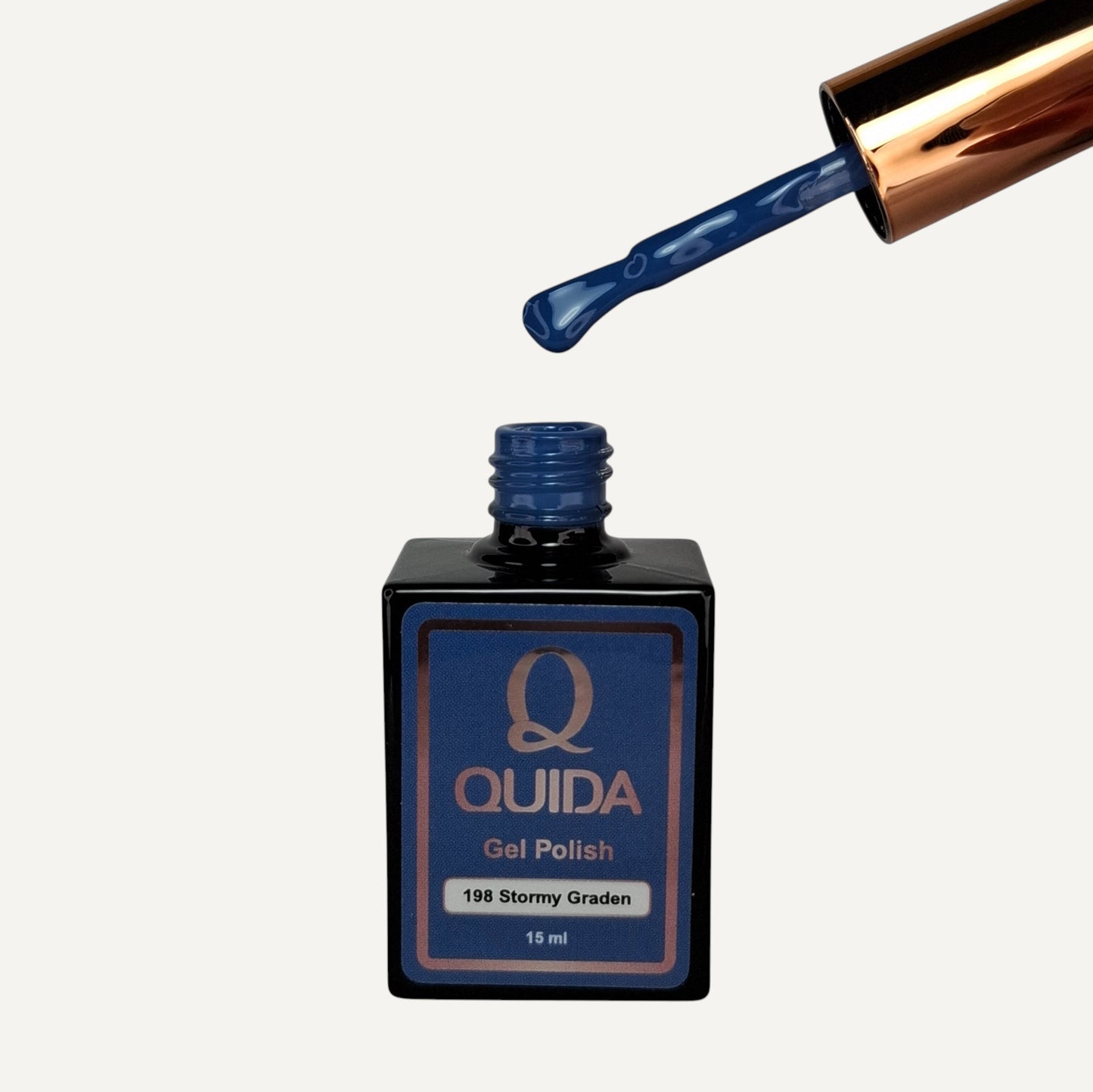 Quida Gel Polish 198 - Stormy Graden Blauw - 15 ml