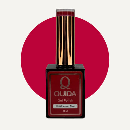 Quida Gel Polish 199 - Crimson Chic Rood - 15 ml