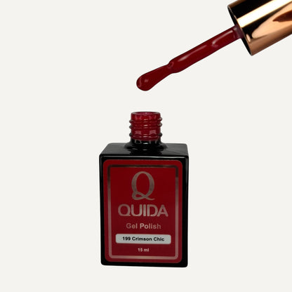 Quida Gel Polish 199 - Crimson Chic Rood - 15 ml