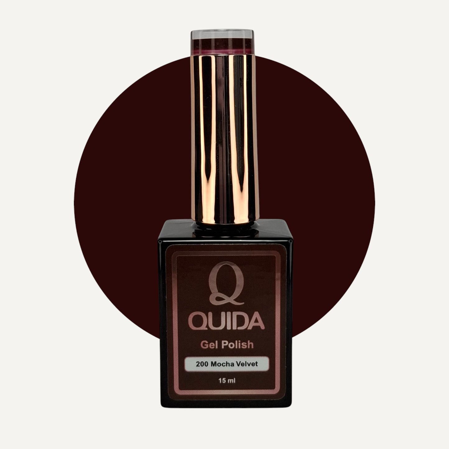 Quida Gel Polish 200 - Mocha Velvet Bruin - 15 ml
