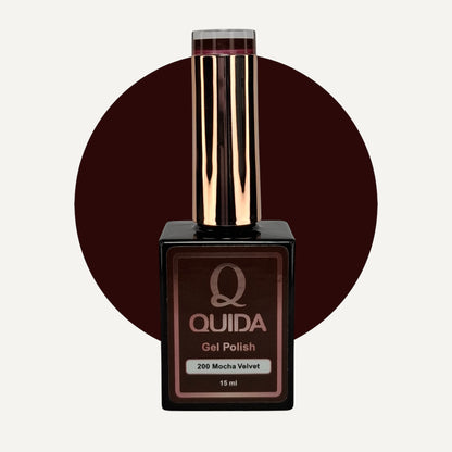 Quida Gel Polish 200 - Mocha Velvet Bruin - 15 ml