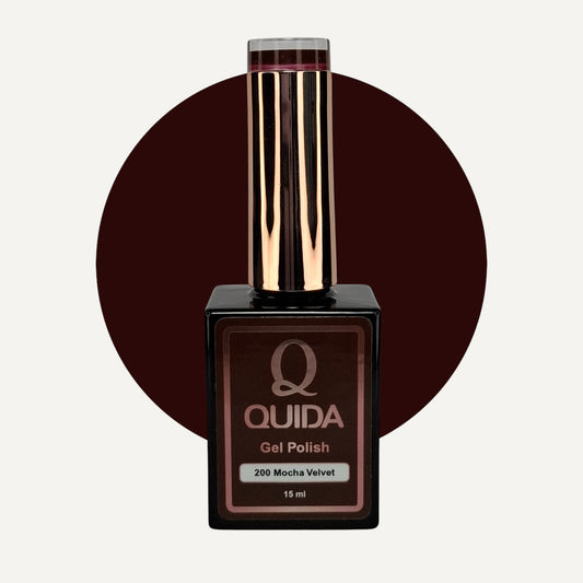 Quida Gel Polish 200 - Mocha Velvet Bruin - 15 ml