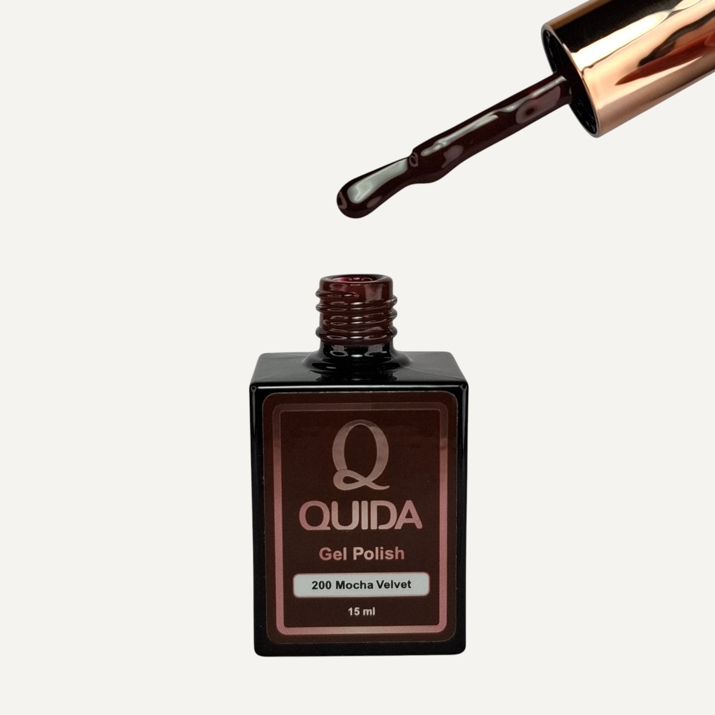 Quida Gel Polish 200 - Mocha Velvet Bruin - 15 ml