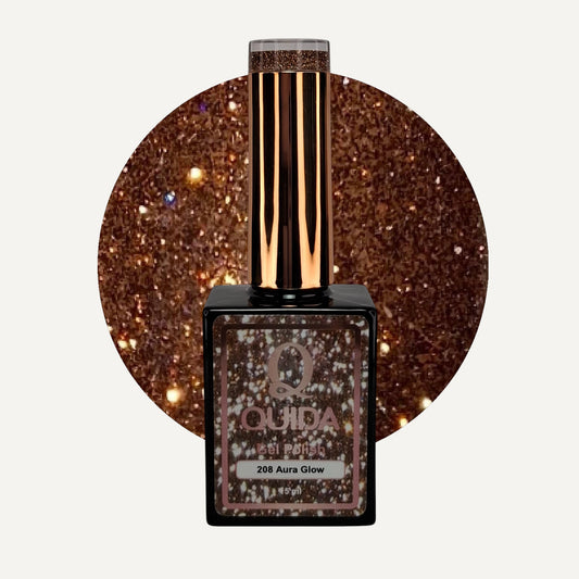 Quida Gel Polish 208 - Aura Glow Brons - 15 ml