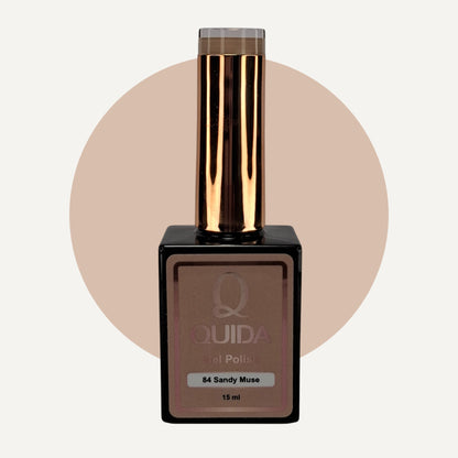 Quida Gel Polish 084 - Sandy Muse Beige - 15 ml