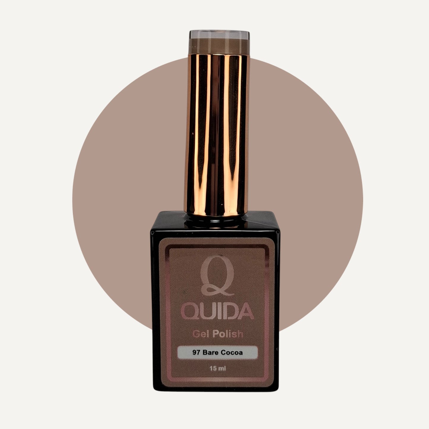 Quida Gel Polish 097 - Bare Cocoa Bruin - 15 ml