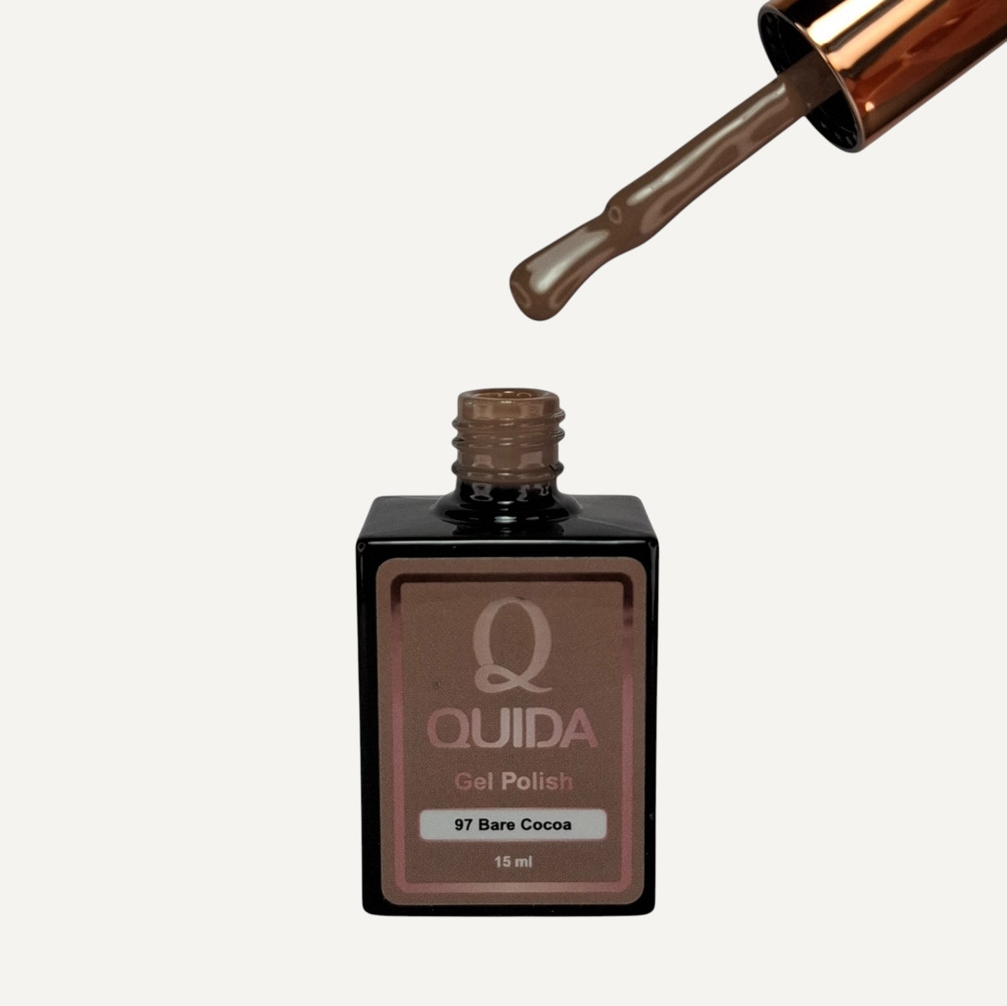 Quida Gel Polish 097 - Bare Cocoa Bruin - 15 ml