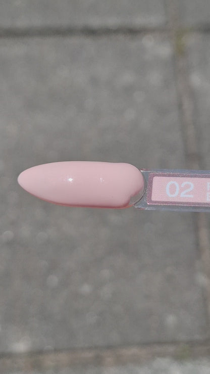Quida Rubber Base 002 - Bare Affair Nude Roze - 15 ml