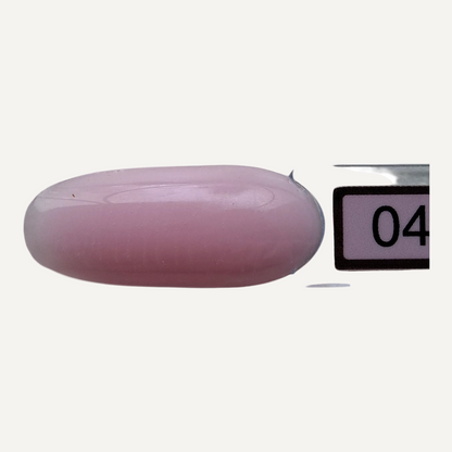 Swatch Quida Acrylgel Talula 04 - warme zachtroze nude acrylgel op nageltip, dekkend voor natural look